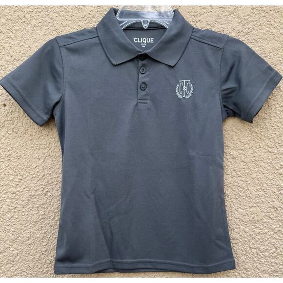 Polo Youth XS Grey Golf Logo - Picture 1 of 5